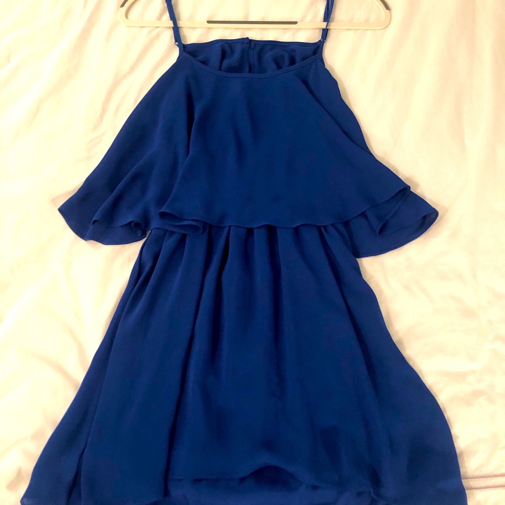 Blue Lovers + Friends Flowy Chiffon Dress Size S